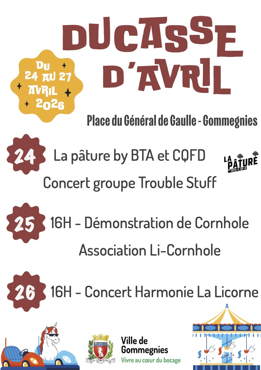 Affiche Ducasse Avril 2026