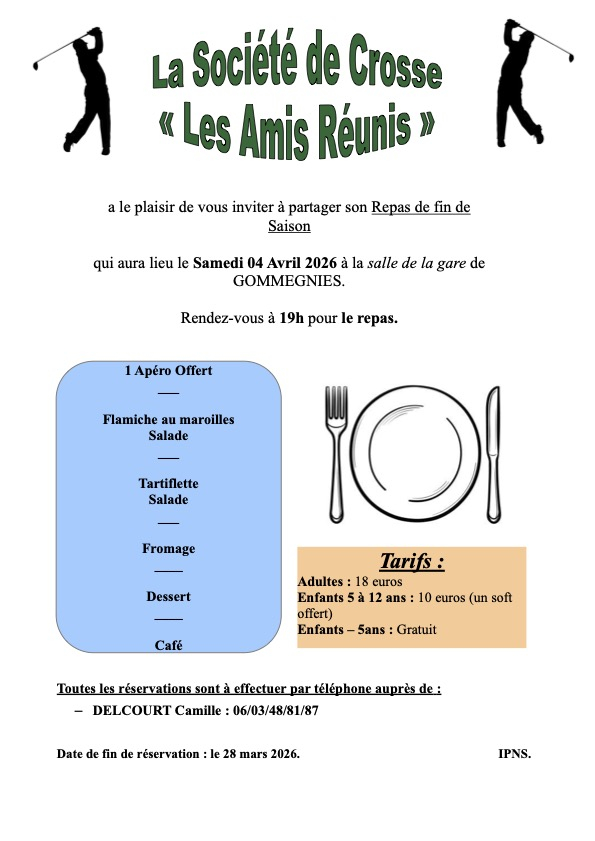 Affiches Repas  2026 