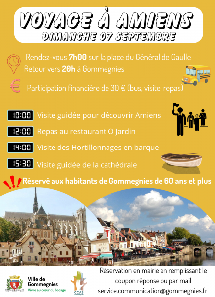 Flyer - voyage amiens