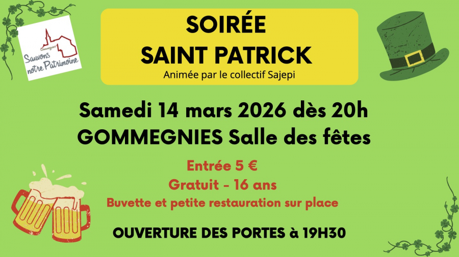 Saint Patrick panneau mairie 2026